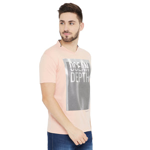 Duke Stardust Men V-Neck Printed T-Shirt(LF4856)