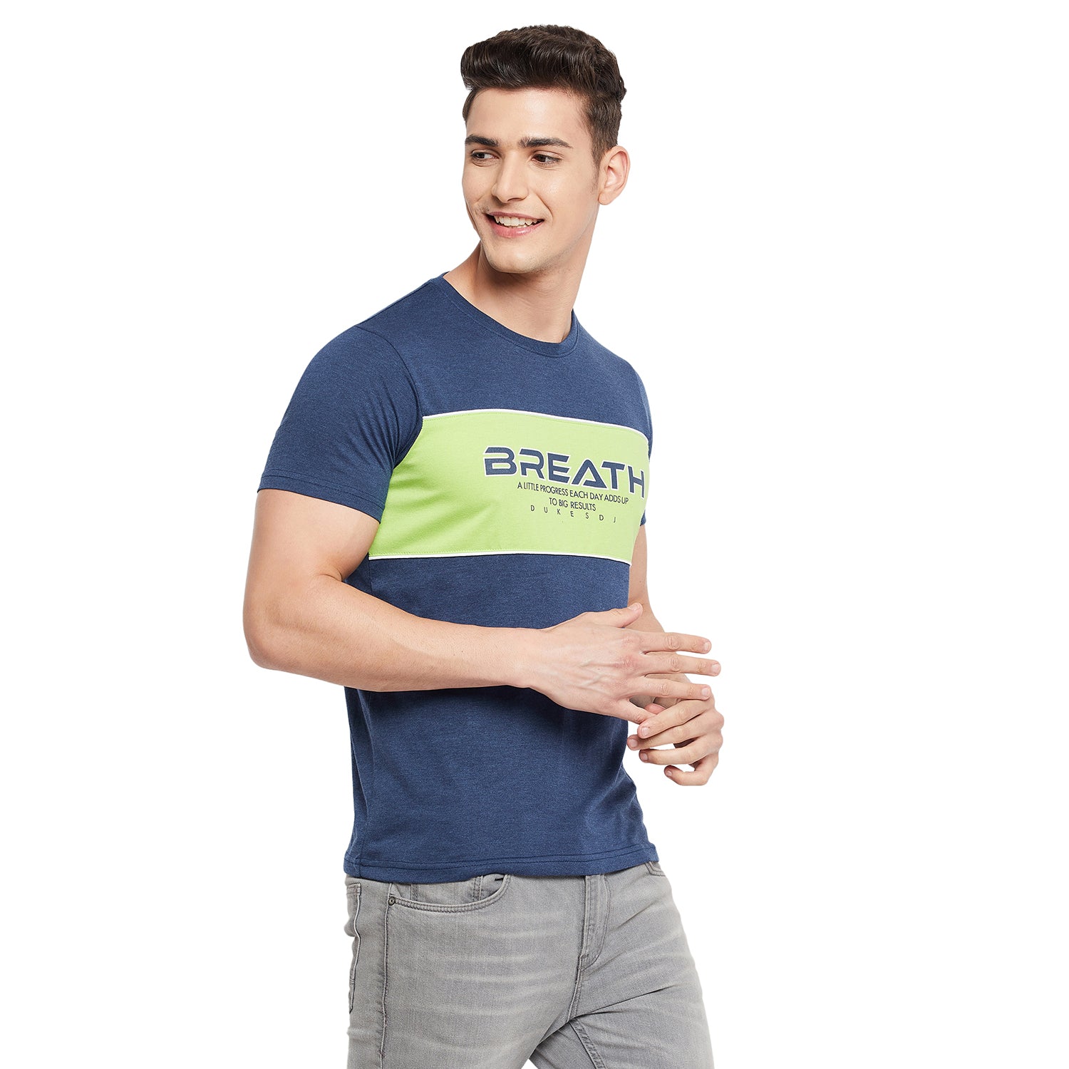 Duke Stardust Men Half Sleeve Cotton T-Shirt (LF5218)