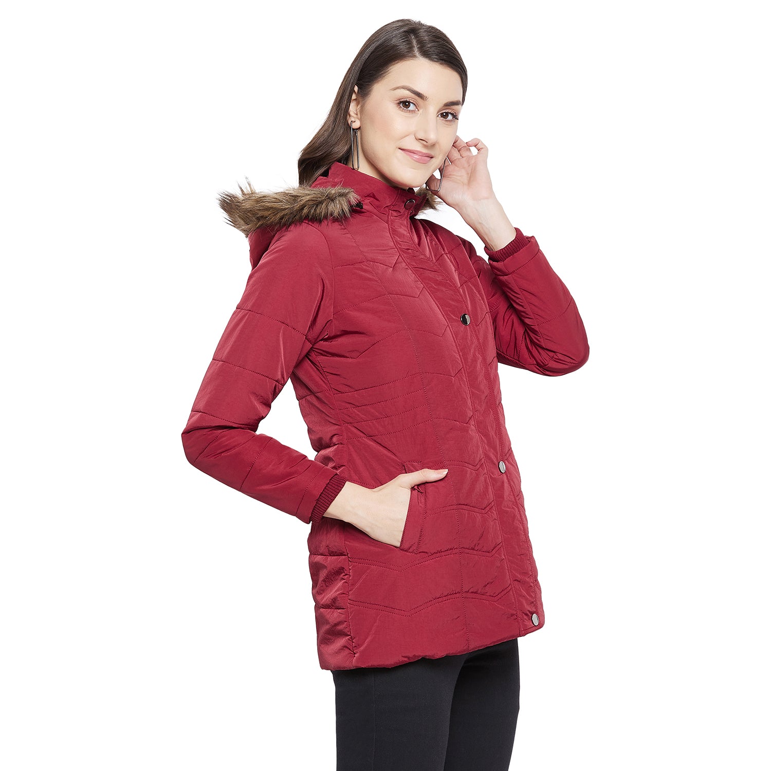 Duke Stardust Women Full Sleeve Padded Jacket (SDZ6691)