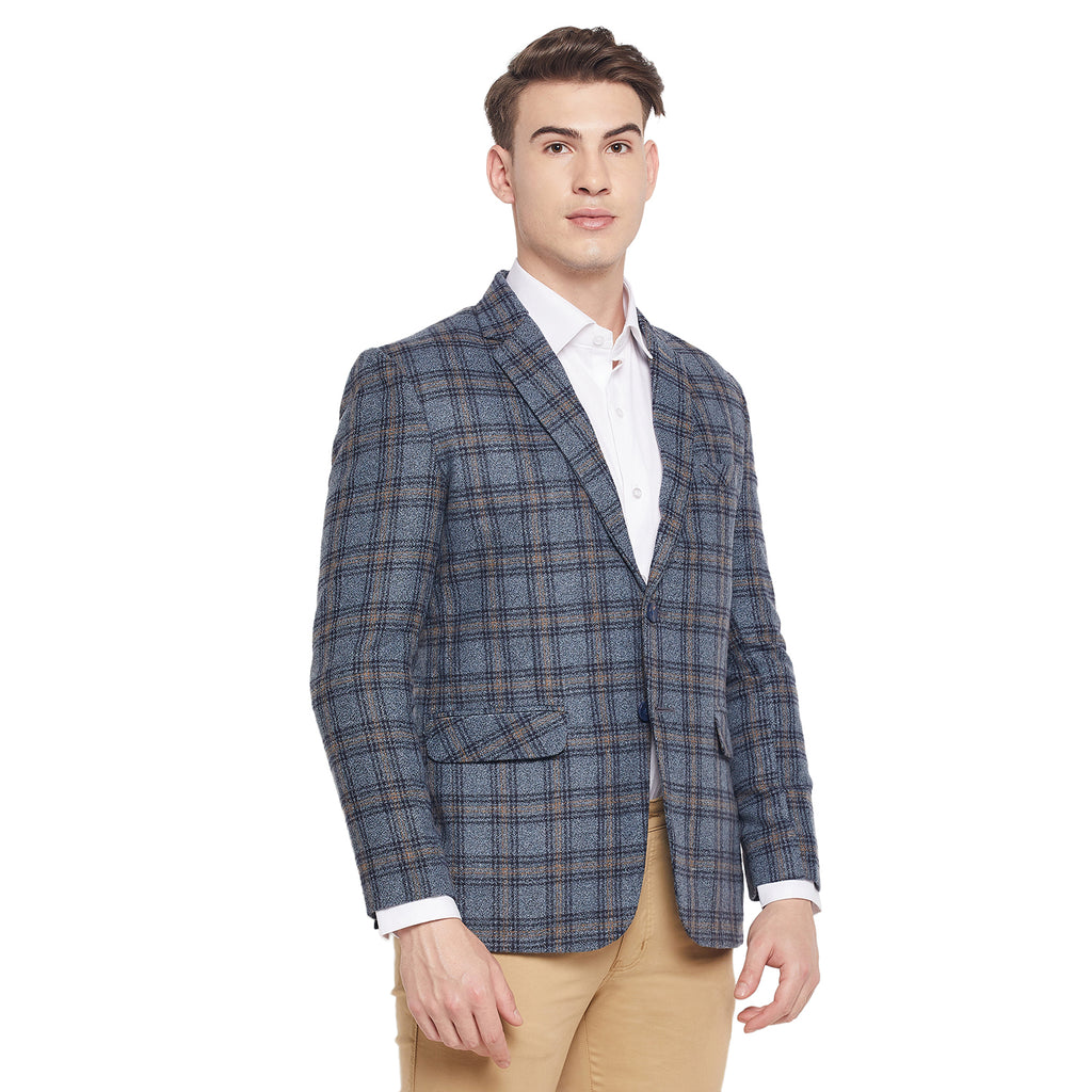 Duke Stardust Men Full Sleeve Lapel Neck Coat (SDZ933)