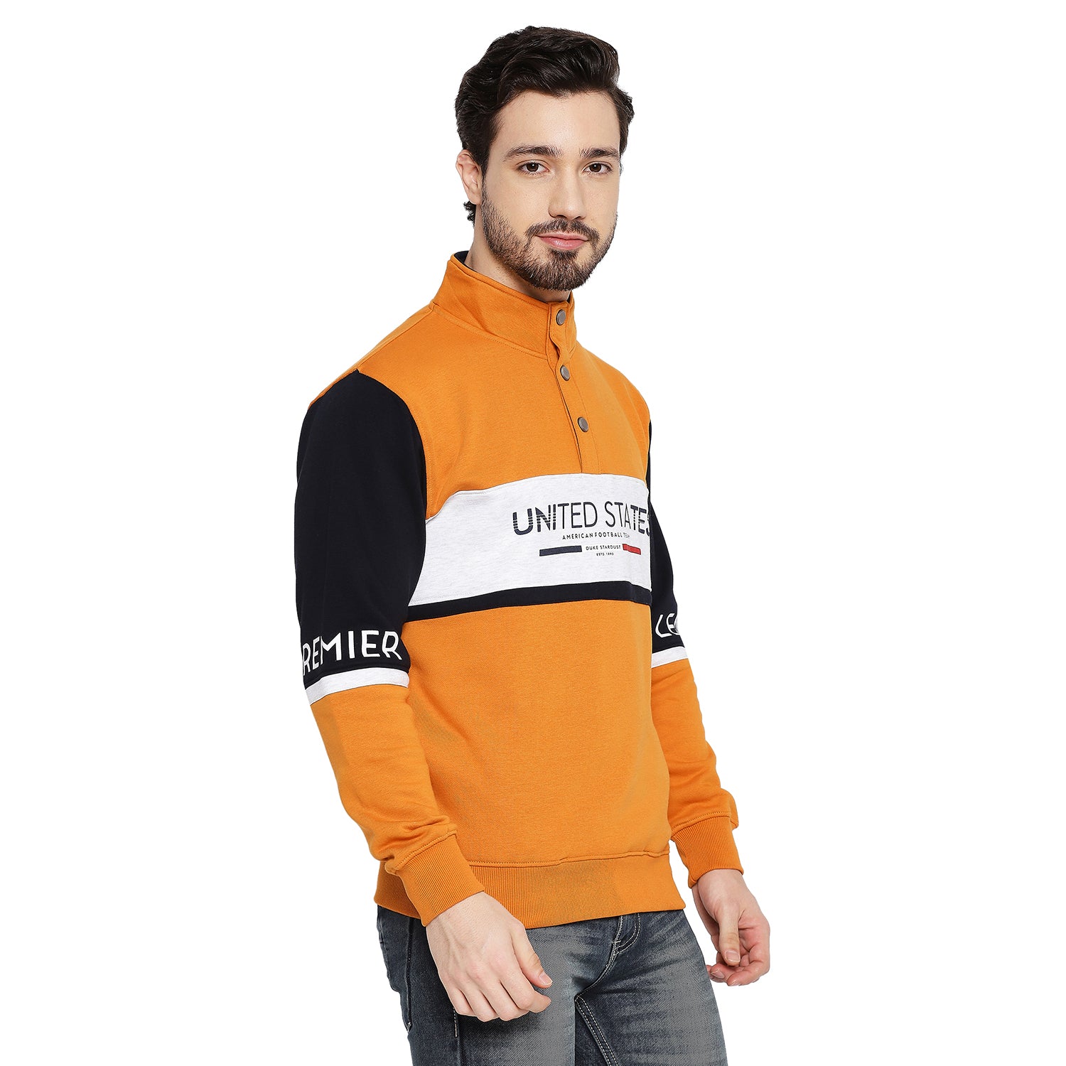 Duke Urban Men Collared Sweatshirt (LF6112)