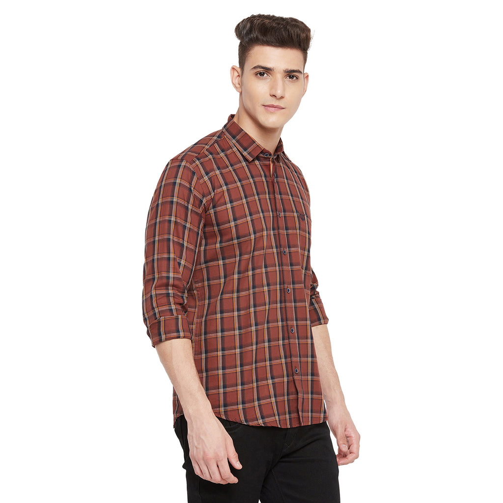 Duke Stardust Men Full Sleeve Cotton Shirt (SDO6CKE)