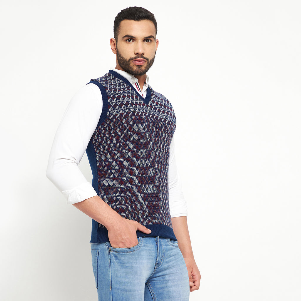 Duke Urban Men Sleeveless Reversible Sweater (SDS2041)