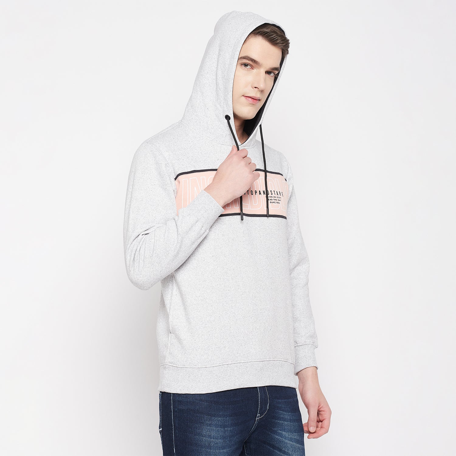 Duke Urban Men Hooded Neck Sweatshirt (LF6137)