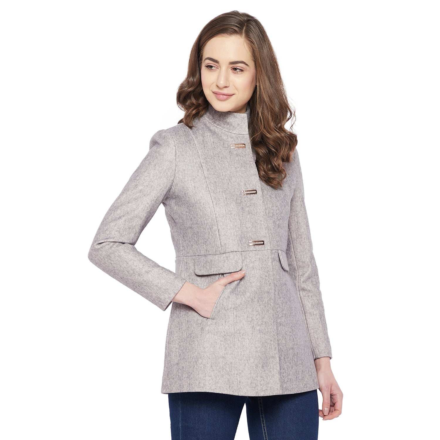 Duke Stardust Women Full Sleeve Coat (SDZ6733)