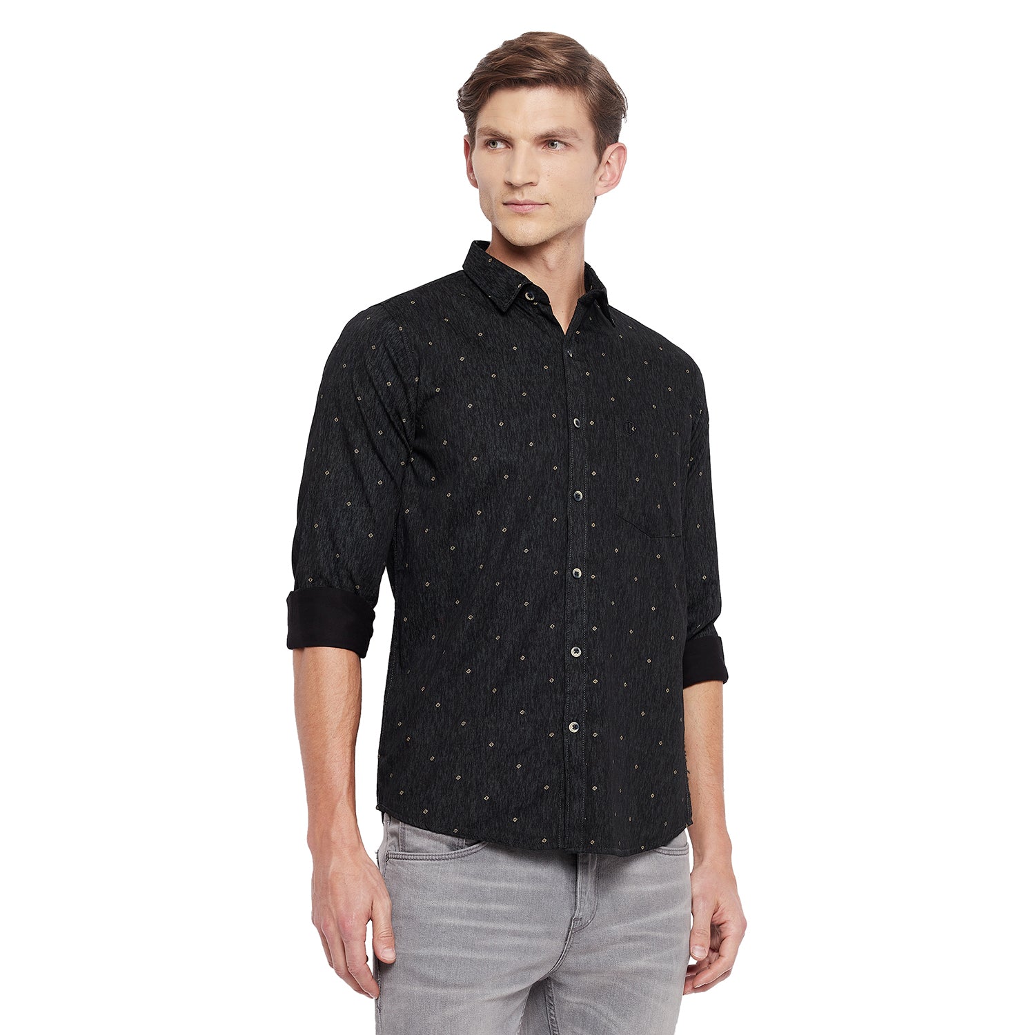 Duke Stardust Men Full Sleeve Cotton Shirt (SDO7PRSI)