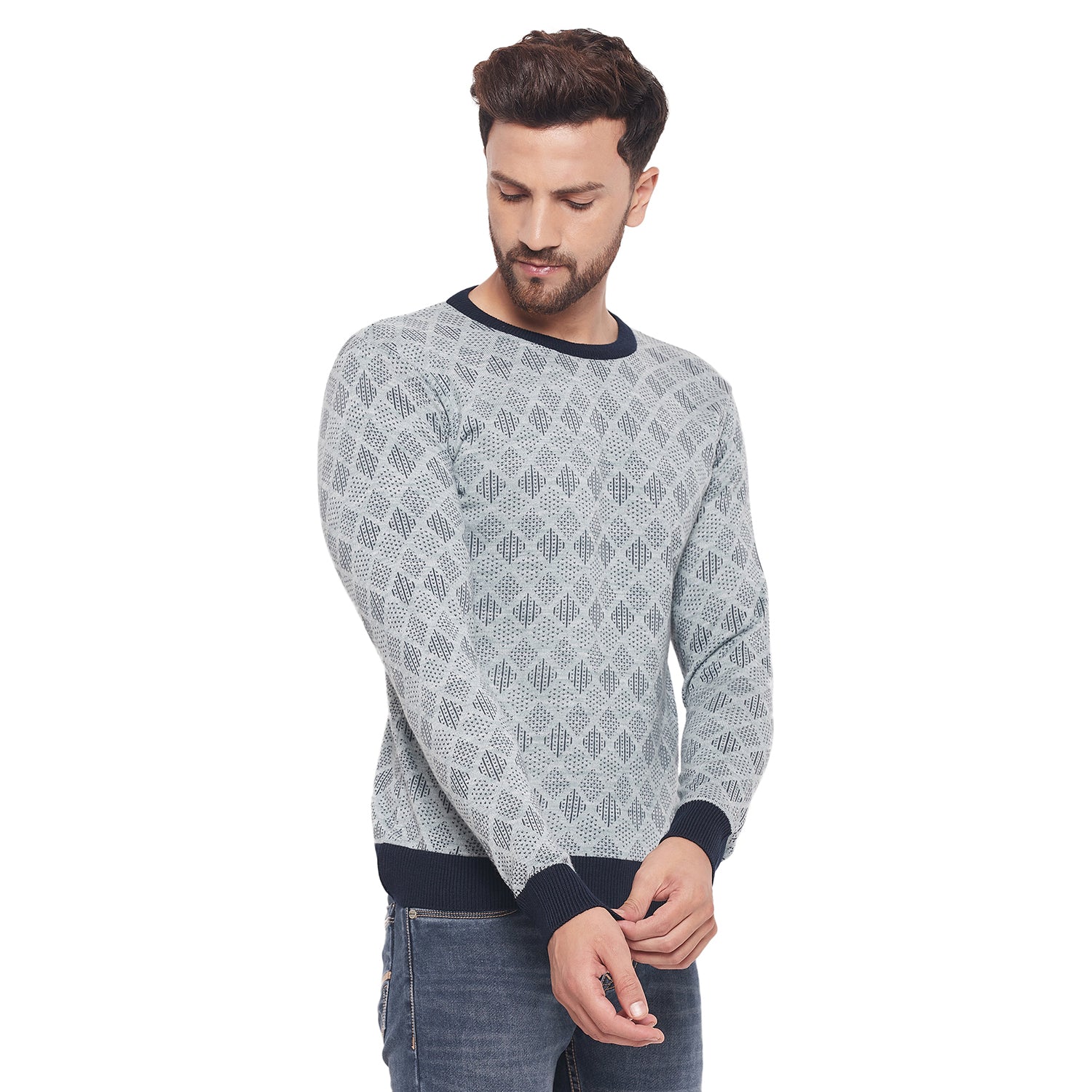 Duke Stardust Men Full Sleeve Round Neck Sweater (WSDS8032)