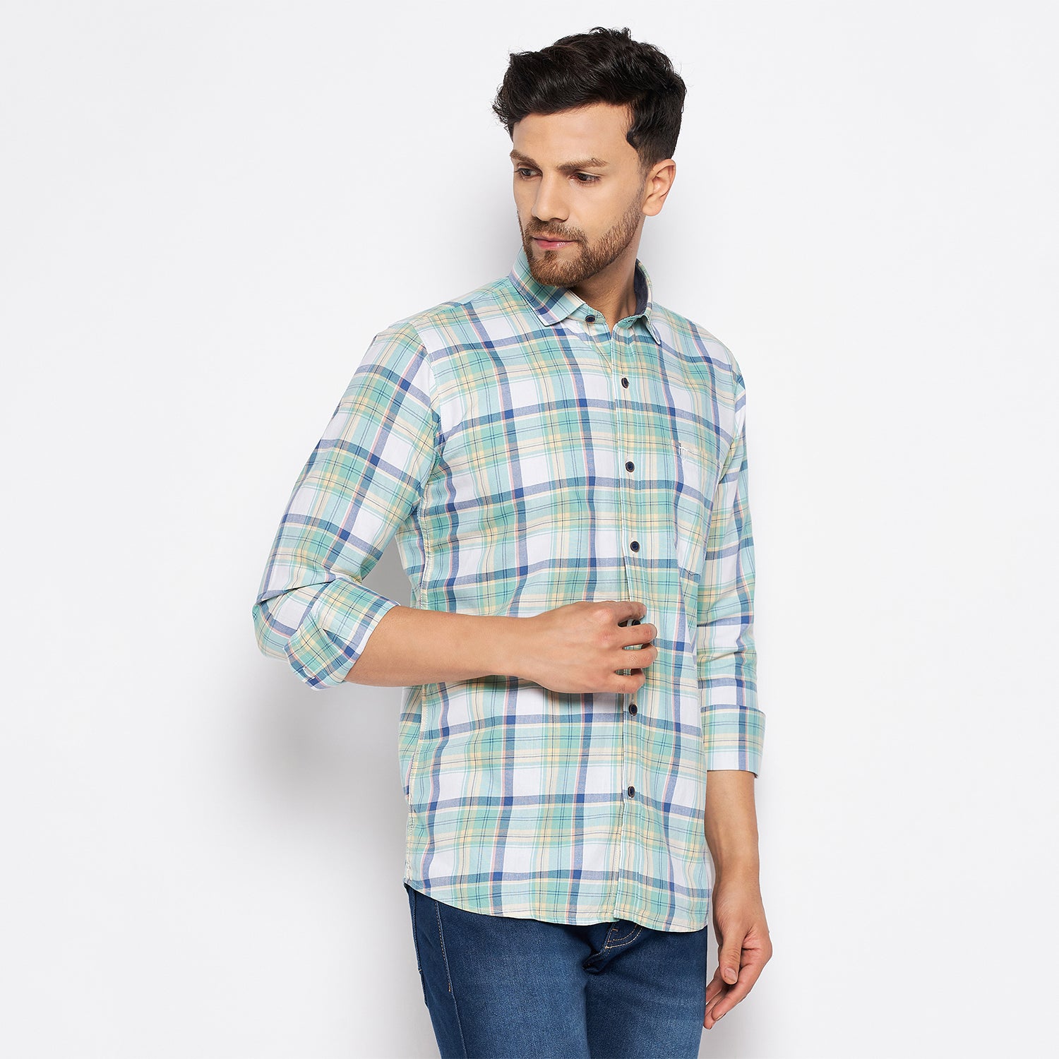 Duke Stardust Men Full Sleeve Cotton Shirt (SDO8CKOH)