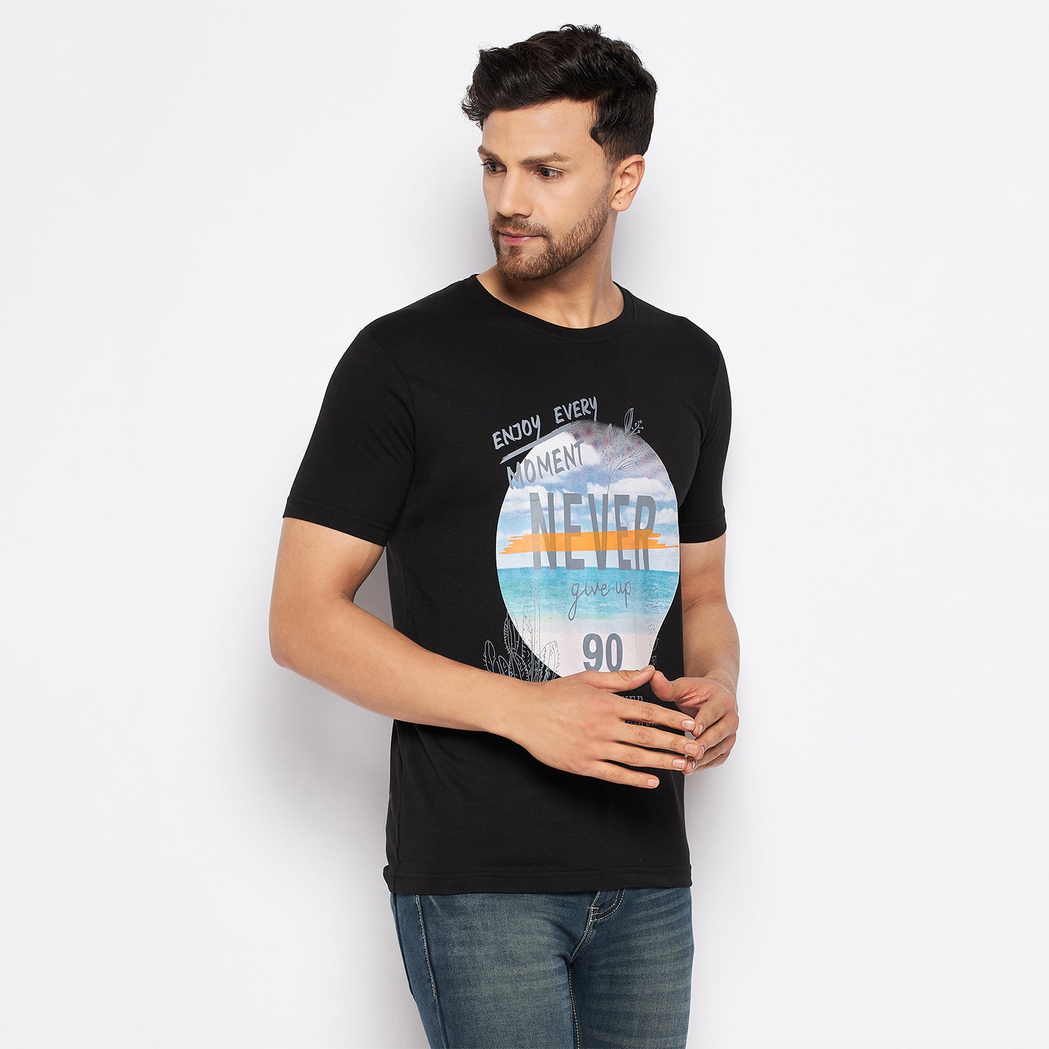 Duke Urban Men Half Sleeve Cotton T-shirt (LF5808)