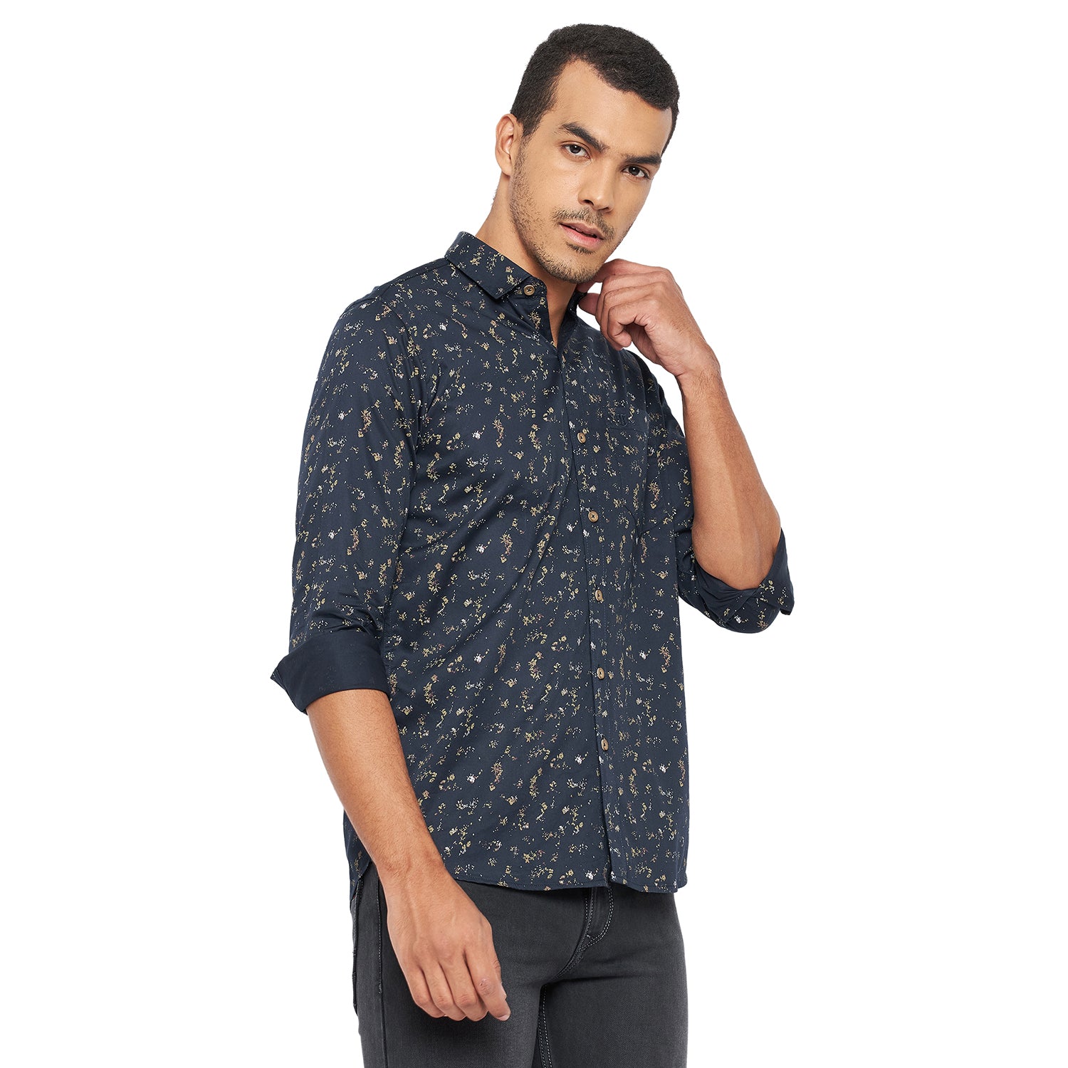 Duke Stardust Men Full Sleeve Cotton Shirt (SDO8PRSK)