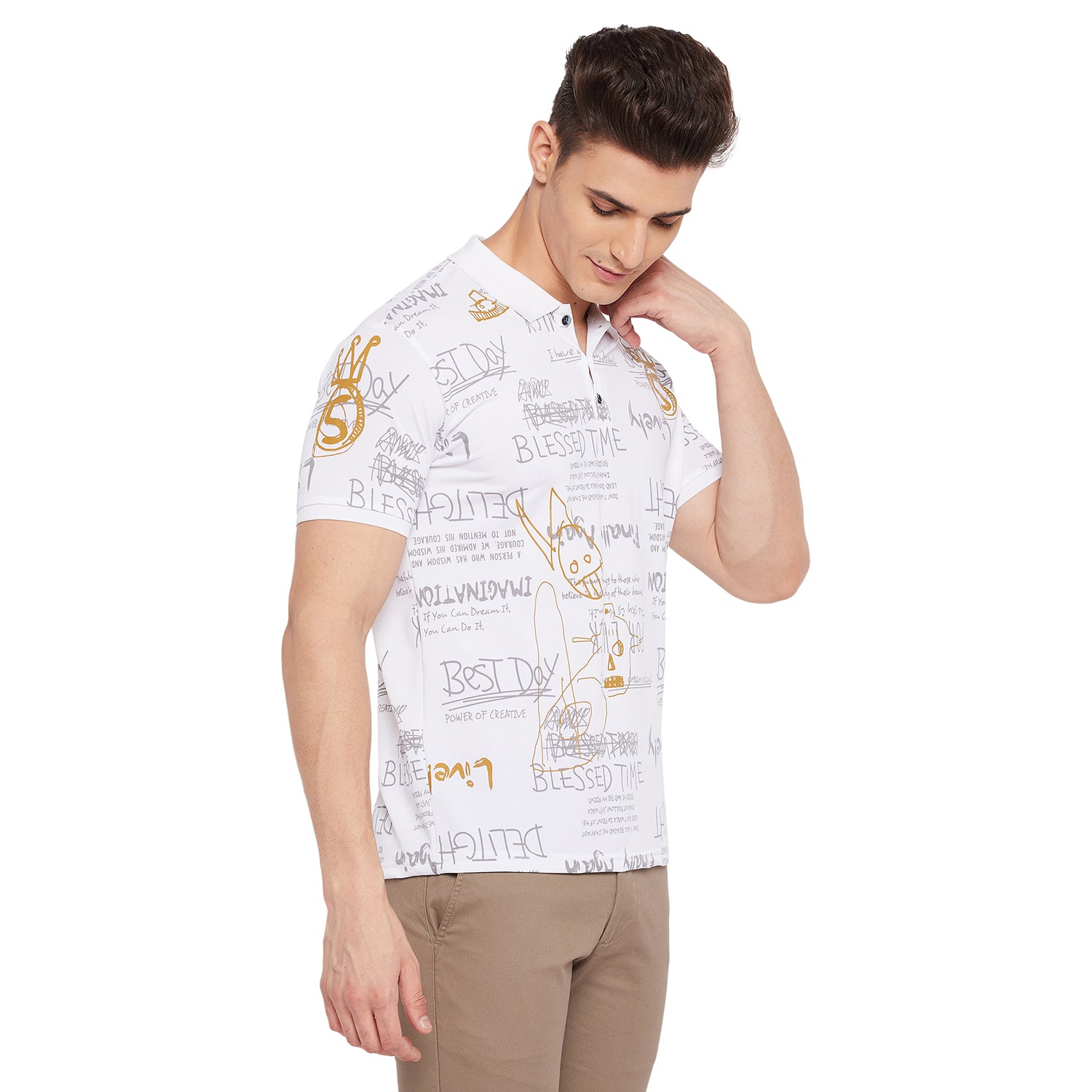 Duke Stardust Men Half Sleeve Cotton T-shirt (LF5036)