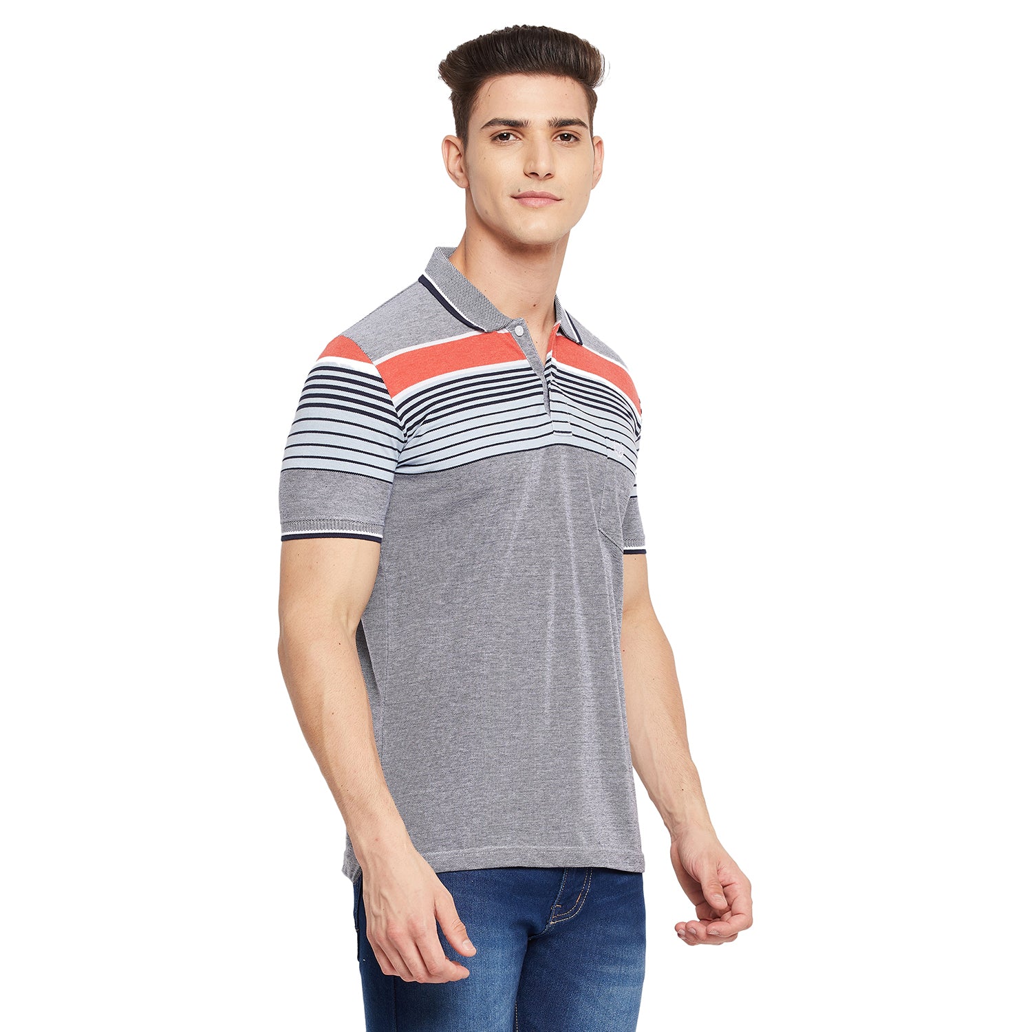 Duke Stardust Men Half Sleeve Cotton T-shirt (LF5395)