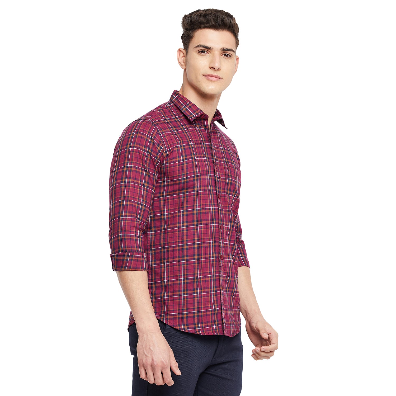 Duke Urban Men Full Sleeve  Cotton Shirt (SDO7CKOQ)