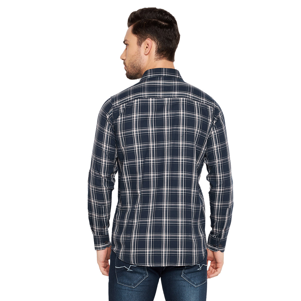 Duke Stardust Men Slim Fit Checkered Spread Collar Casual Shirt (SDO6CKJ)