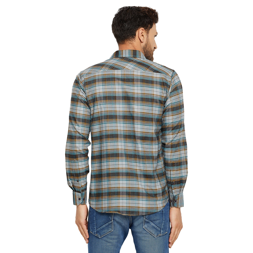 Duke Stardust Men Slim Fit Solid Spread Collar Casual Shirt (SDO5CKOG)