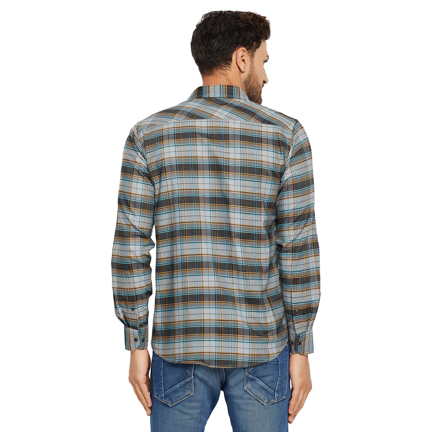 Duke Stardust Men Slim Fit Solid Spread Collar Casual Shirt (SDO5CKOG)