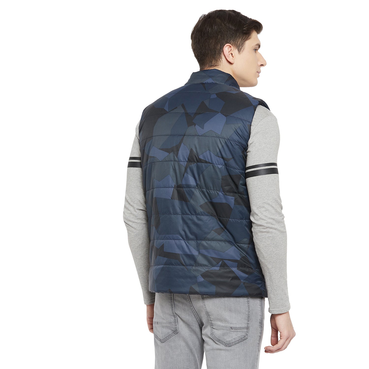 Duke Urban Men Sleeveless Reversible Jacket (SDZ907)
