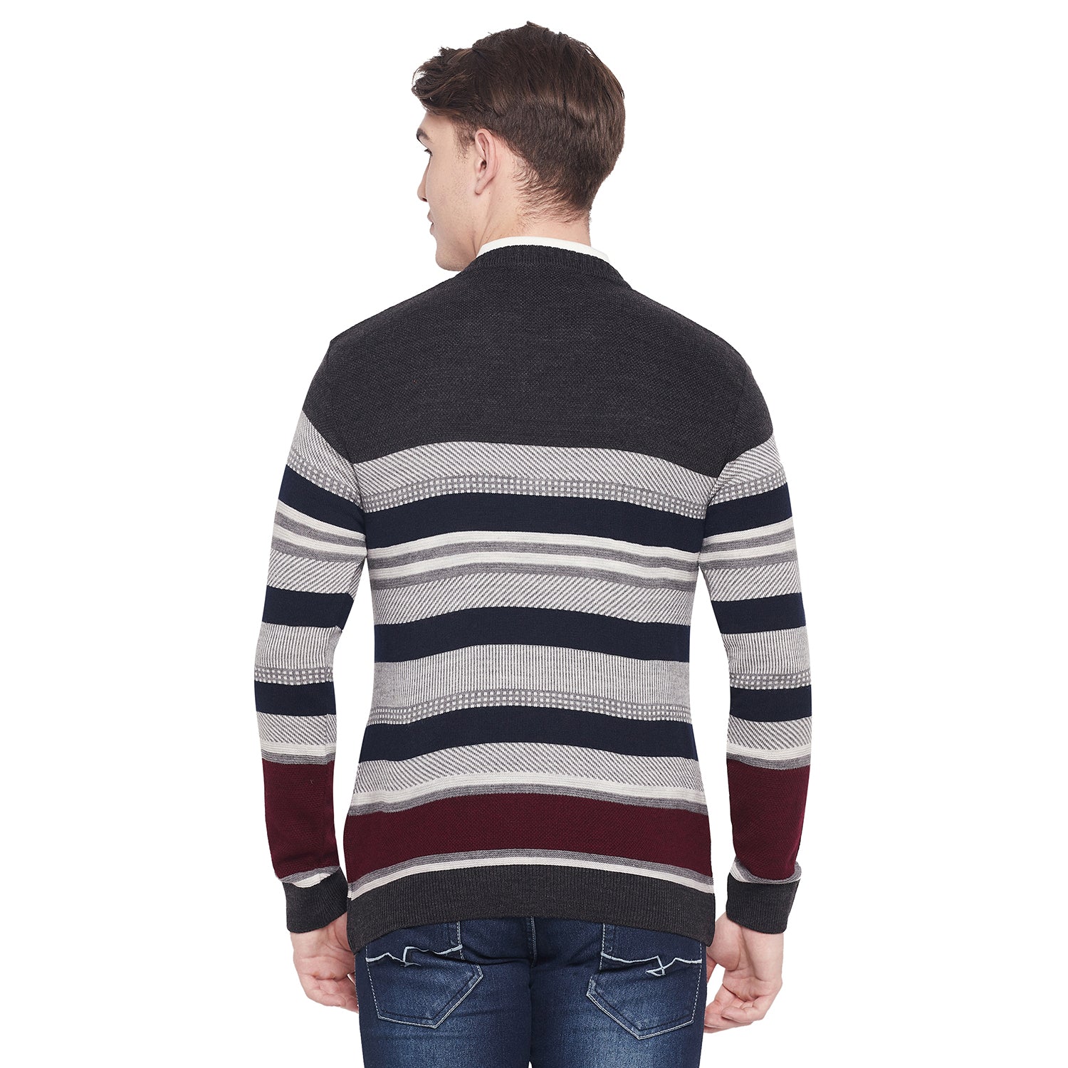 Duke Urban Men Full Sleeve V Neck Sweater (SDS2044)