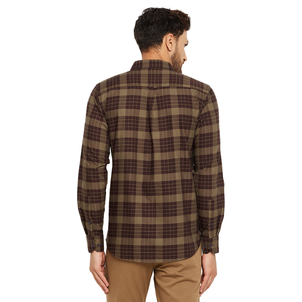 Duke Stardust Men Slim Fit Solid Spread Collar Casual Shirt (SDO5CKOJ)