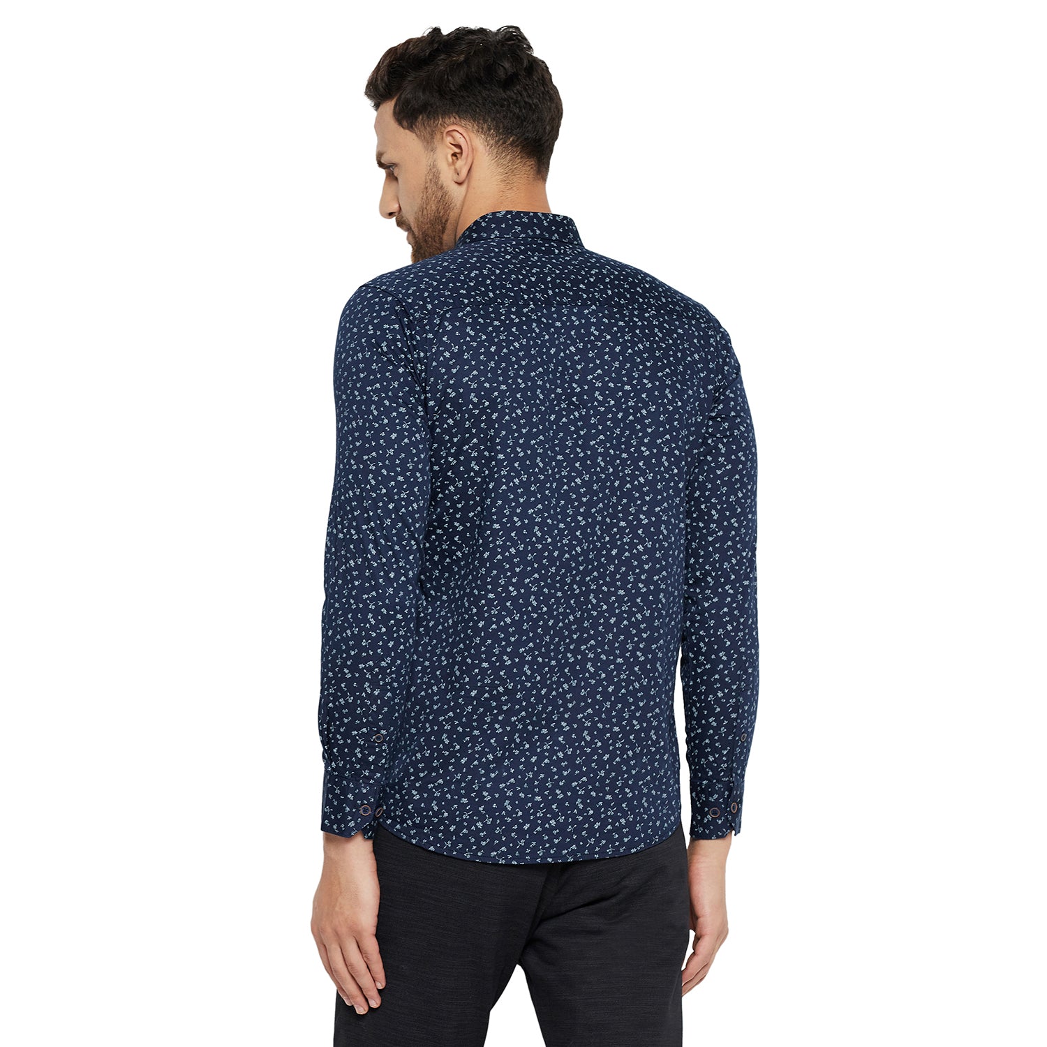 Duke Stardust Men Slim Fit Solid Spread Collar Casual Shirt (SDO6PRTB)