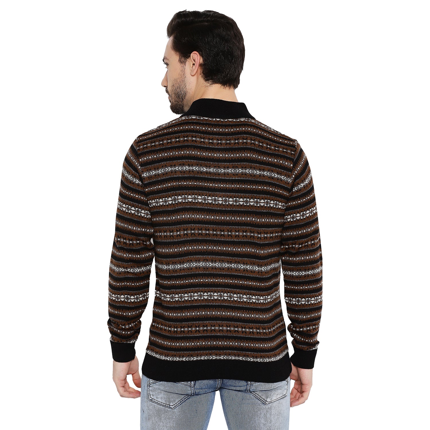Duke Stardust Men Full Sleeve Half Zip Sweater (SDS2078)