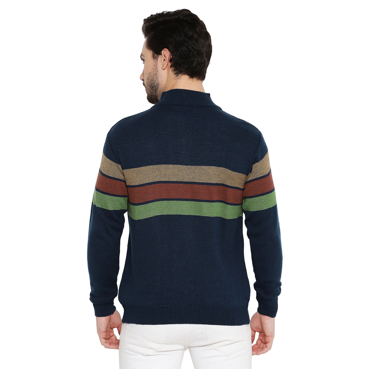 Duke Urban Men Full Sleeve Half Zip Sweater (SDS2079)