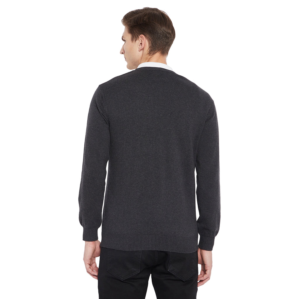 Duke Stardust Men Full Sleeve V Neck Sweater (SDS461)