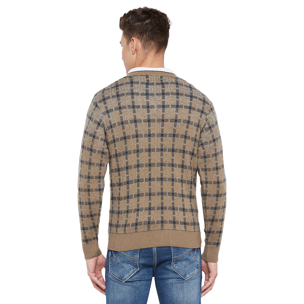 Duke Stardust Men Full Sleeve V Neck Sweater (SDS2049)