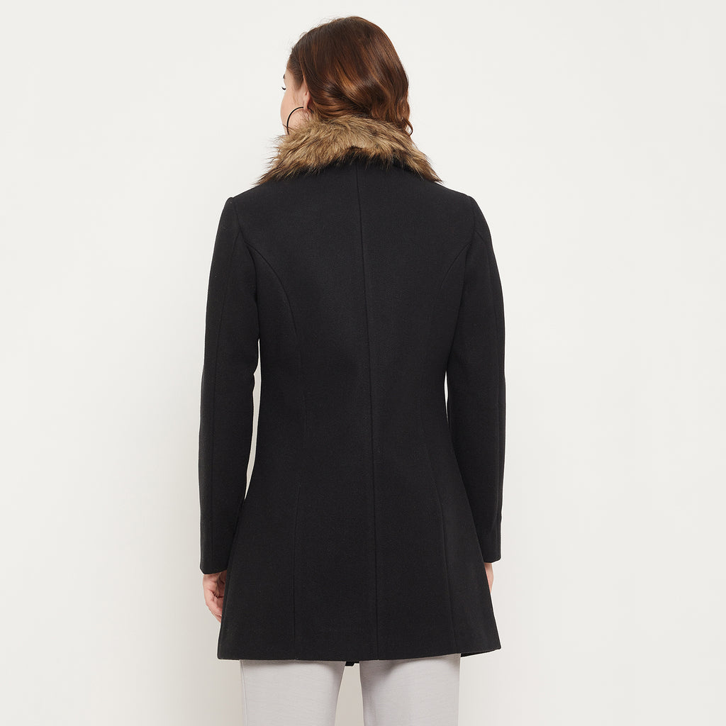 Duke Stardust Women Collared Neck Coat (SDZC104)