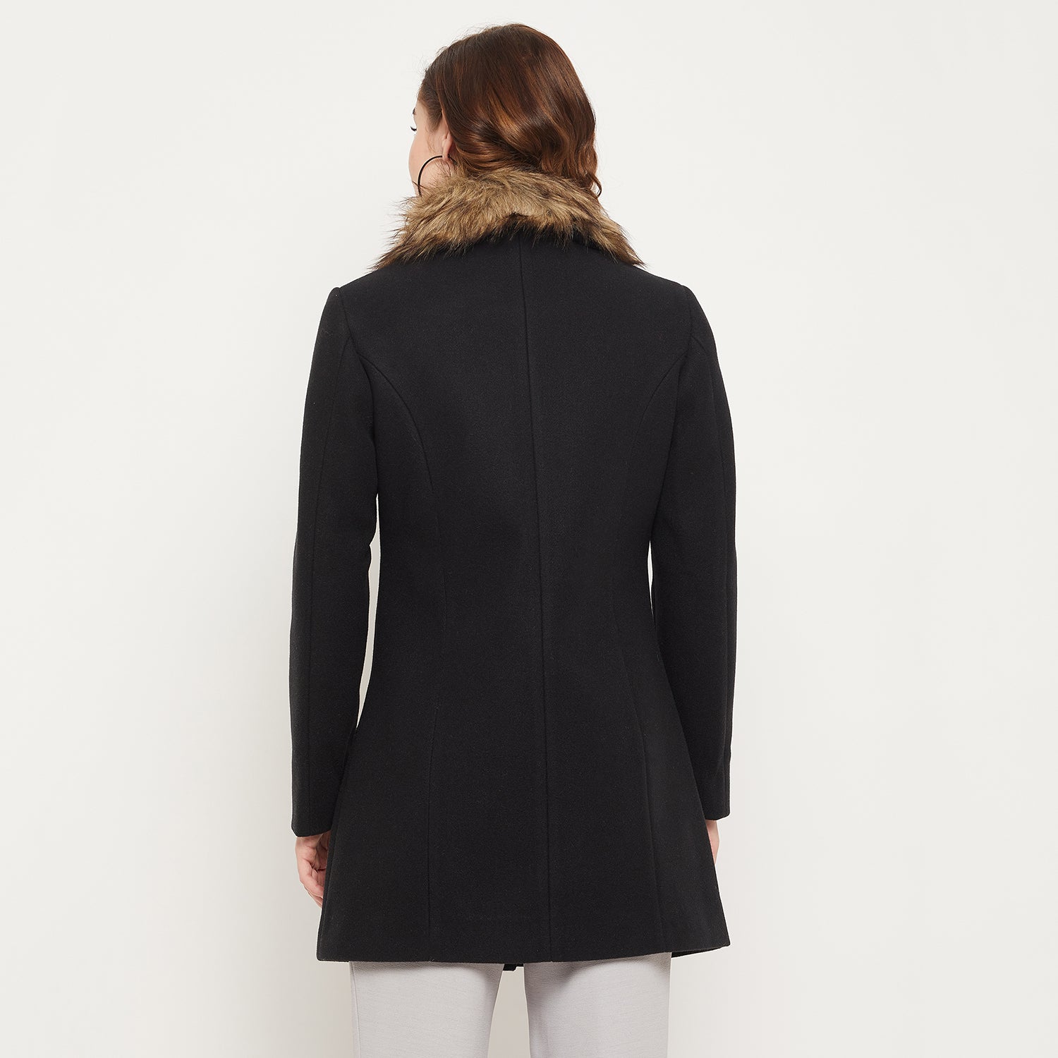Duke Stardust Women Collared Neck Coat (SDZC104)