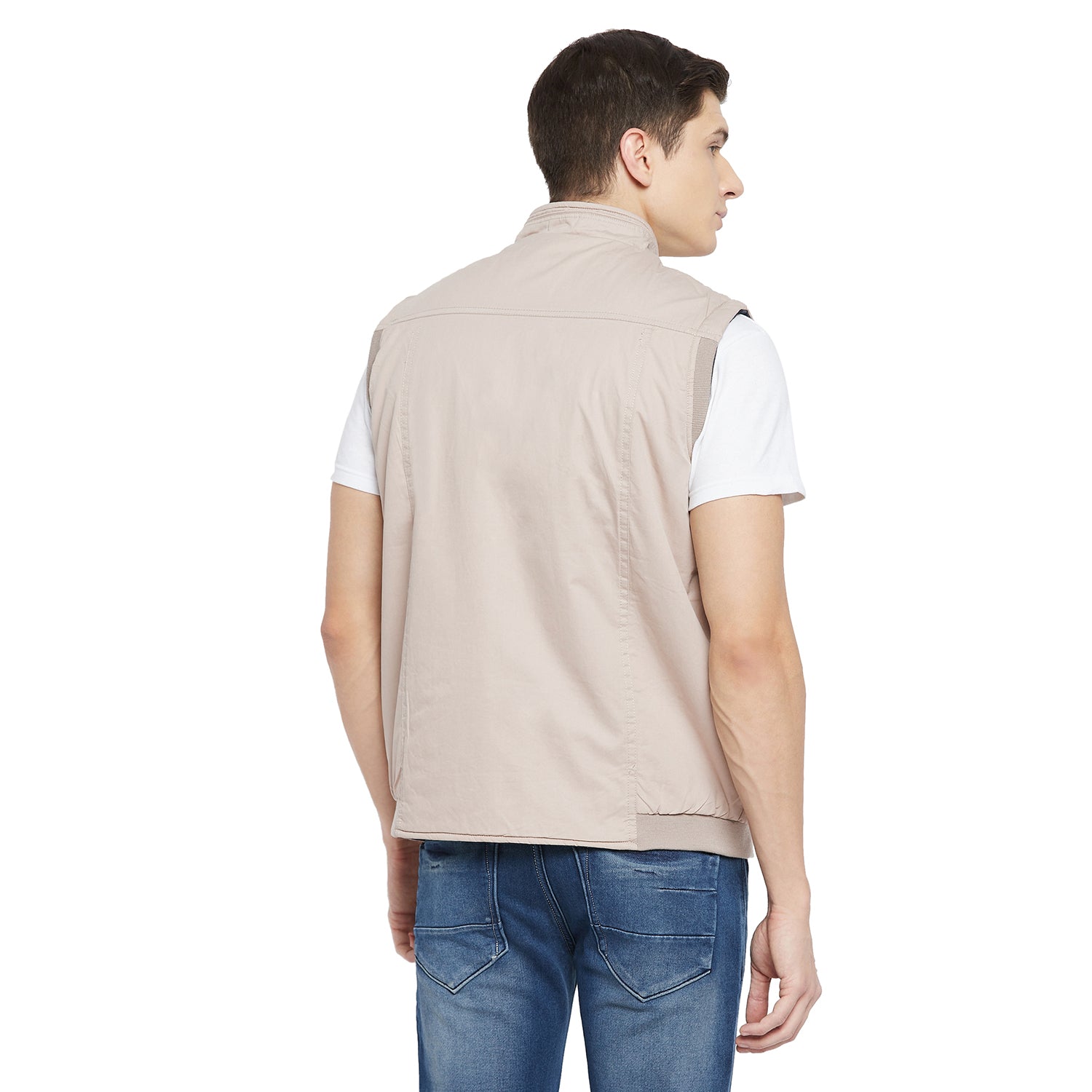 Duke Urban Men Sleeveless Reversible Jacket (SDZ912)