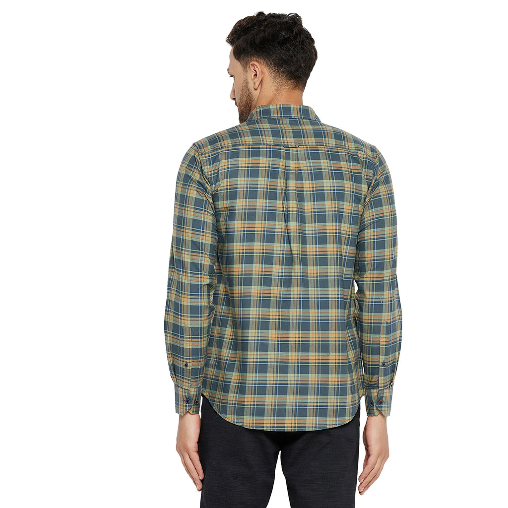 Duke Stardust Men Slim Fit Solid Spread Collar Casual Shirt (SDO5CKOK)