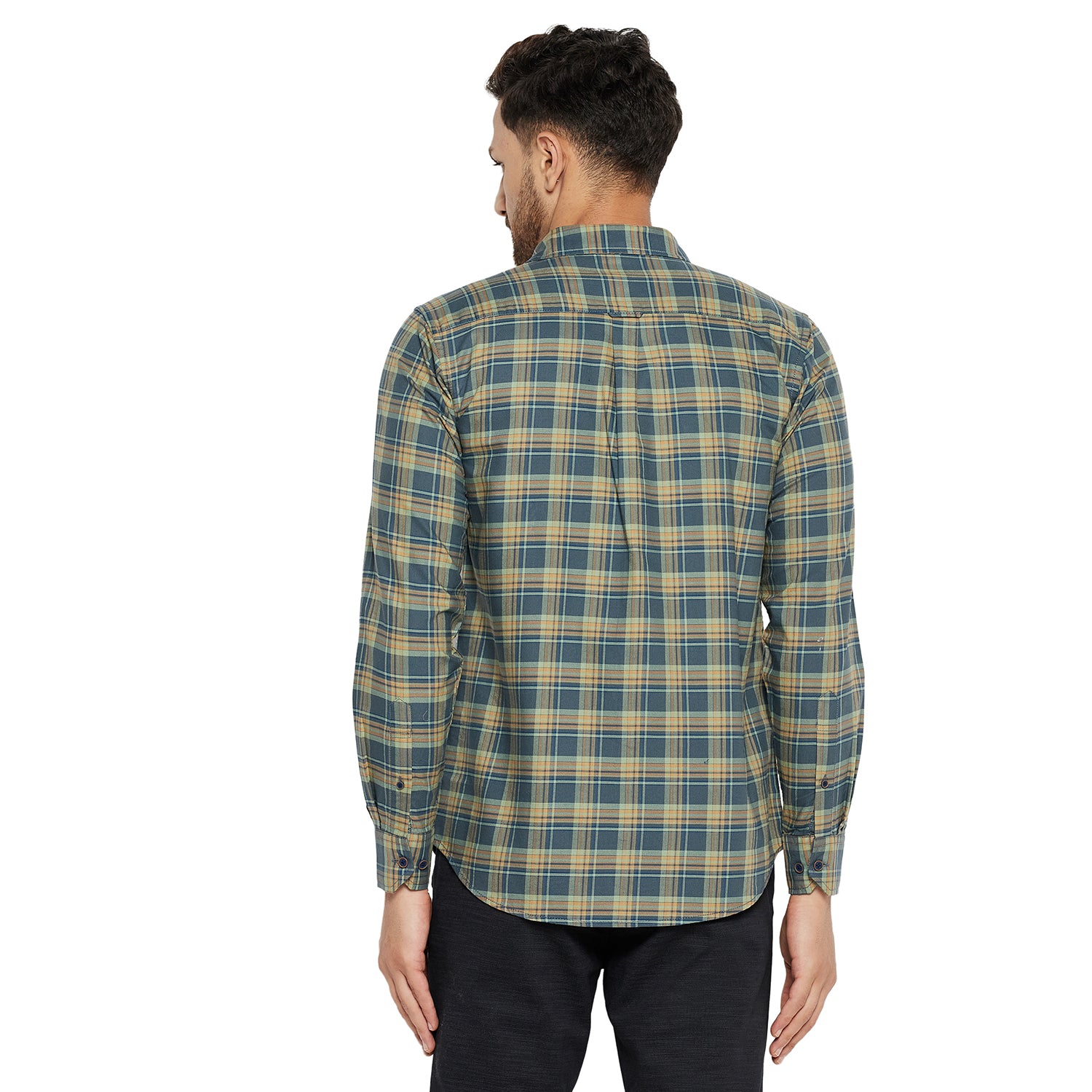 Duke Stardust Men Slim Fit Solid Spread Collar Casual Shirt (SDO5CKOK)