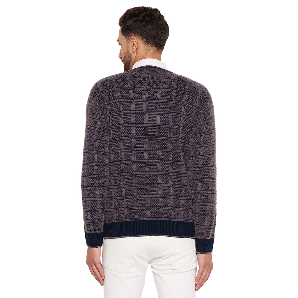Duke Stardust Men Full Sleeve V-Neck Sweater (SDS2068)