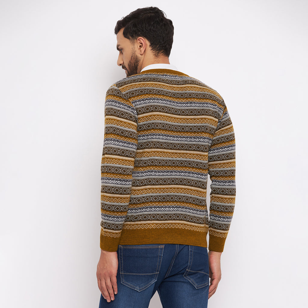 Duke Stardust Men Full Sleeve V-Neck Sweater (SDS2060)