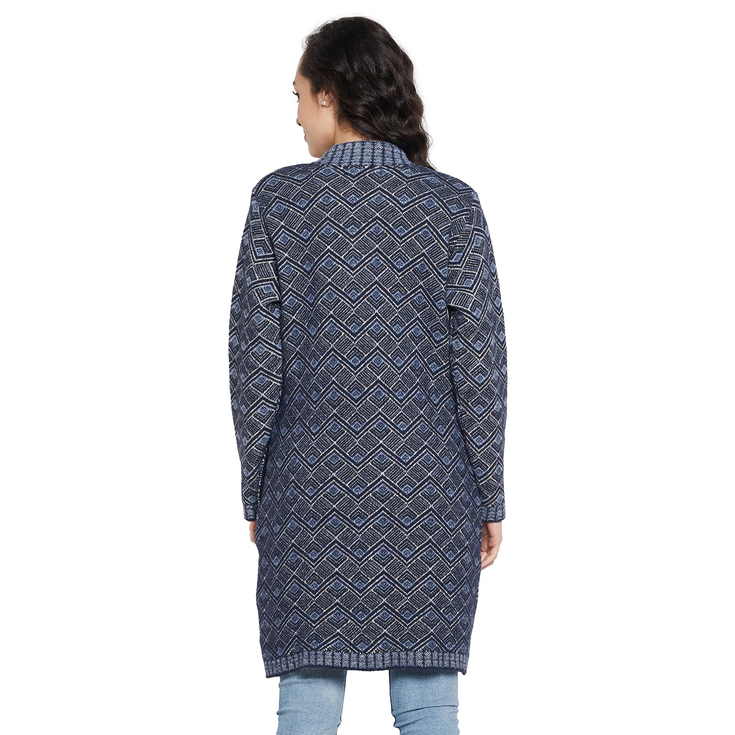 Duke Urban Women Full sleeve Collared Neck Cardigan (SDS1090)