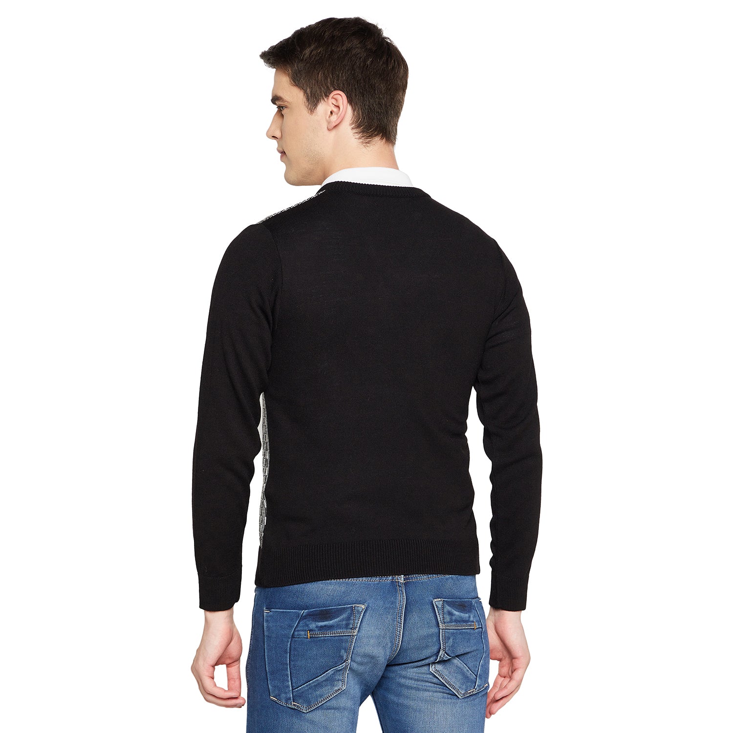 Duke Urban Men Full Sleeve V Neck Sweater (SDS8088)