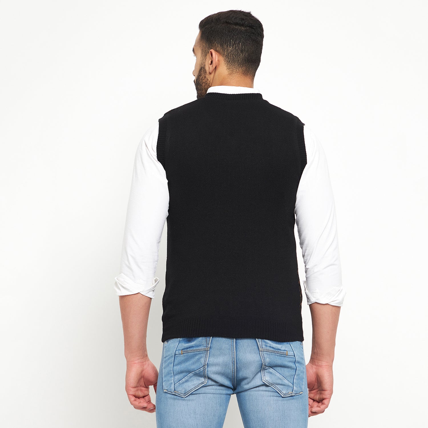 Duke Urban Men Sleeveless Reversible Sweater (SDS2041)