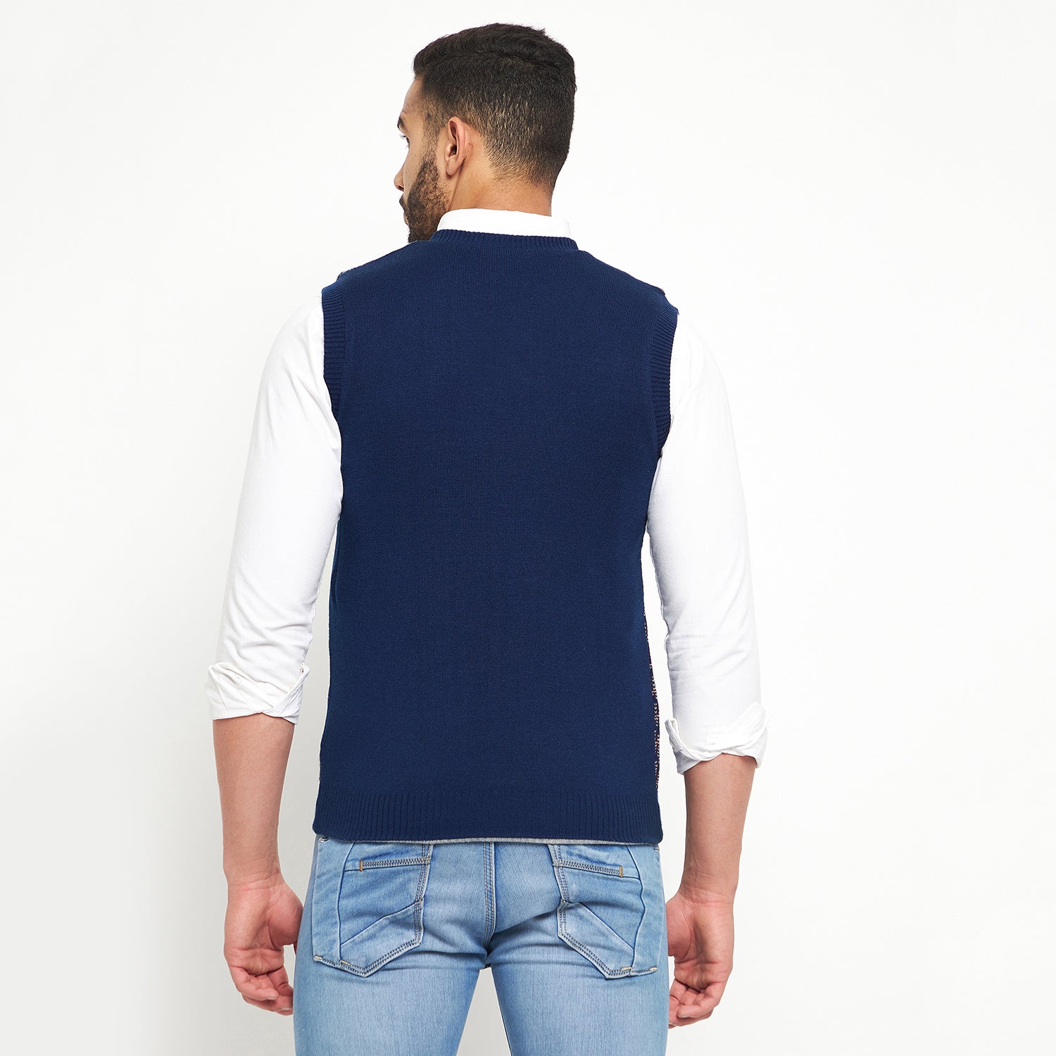 Duke Urban Men Sleeveless Reversible Sweater (SDS2041)