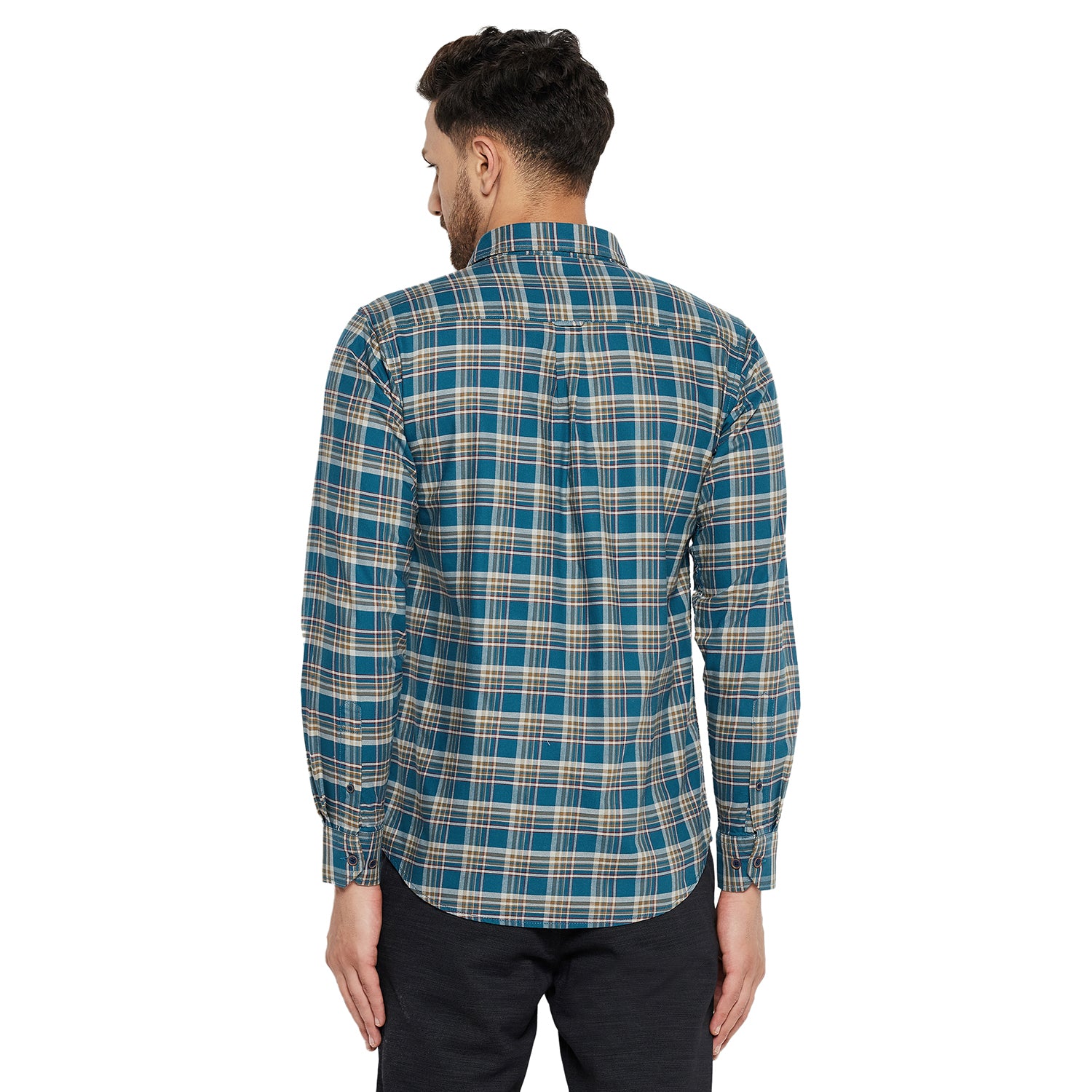 Duke Stardust Men Slim Fit Solid Spread Collar Casual Shirt (SDO5CKOK)