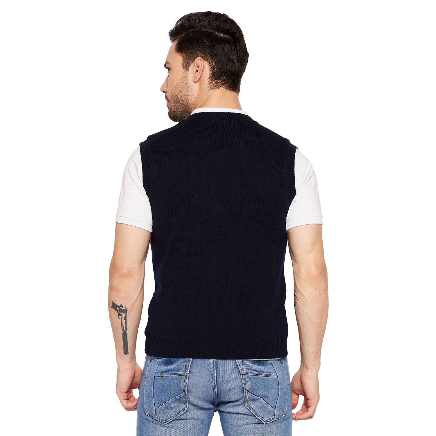 Duke Urban Men Sleeveless Reversible Sweater (SDS2040)