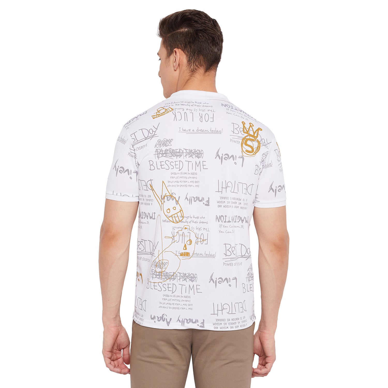 Duke Stardust Men Half Sleeve Cotton T-shirt (LF5036)