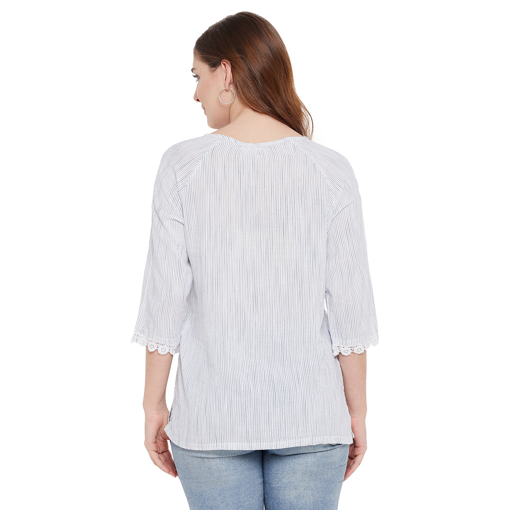 Duke Stardust Keyhole Neck Lady Top (SDX3221)