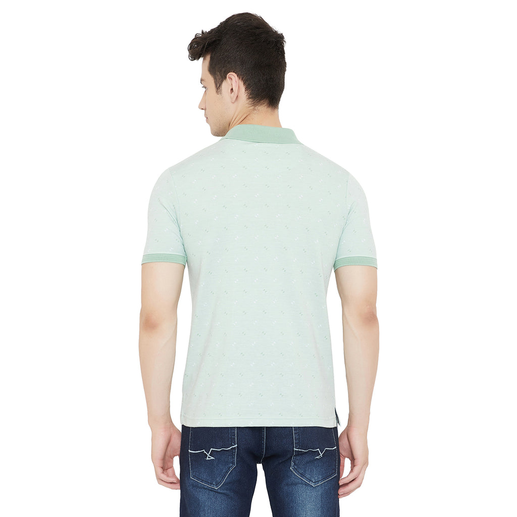 Duke Stardust Men Polo Neck Striped T-Shirt(LF4899)