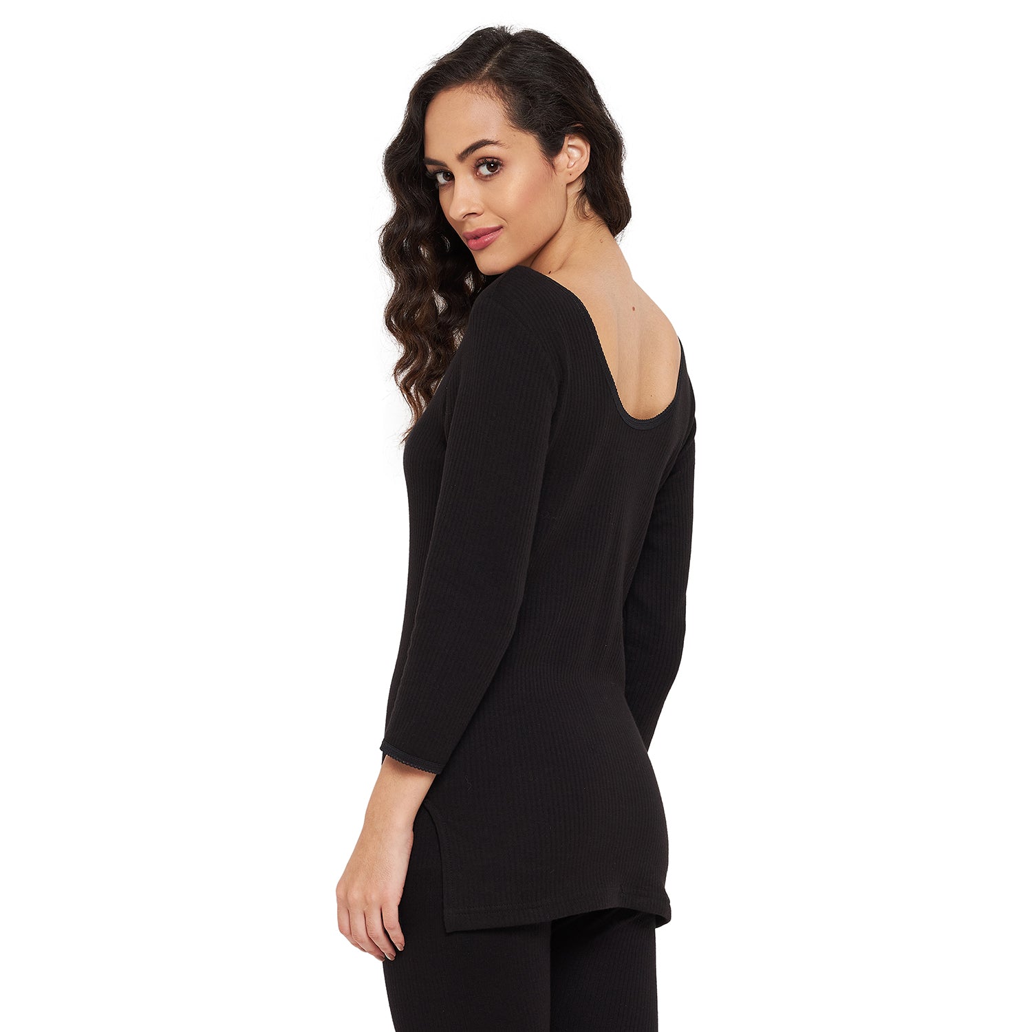Duke Stardust Women Scoop Neck Thermal (D11BK)