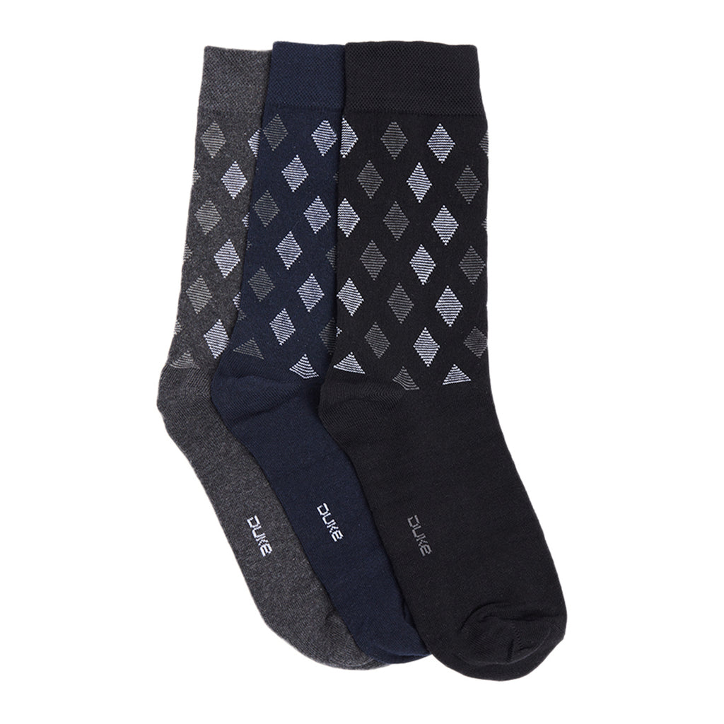 Duke Stardust Men Formal Socks (OJVP270B)