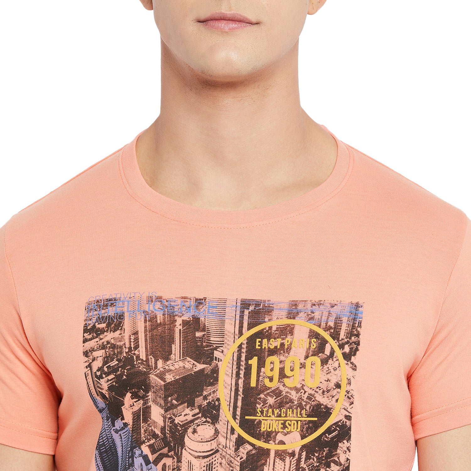 Duke Stardust Men Half Sleeve Cotton T-shirt (LF5227)