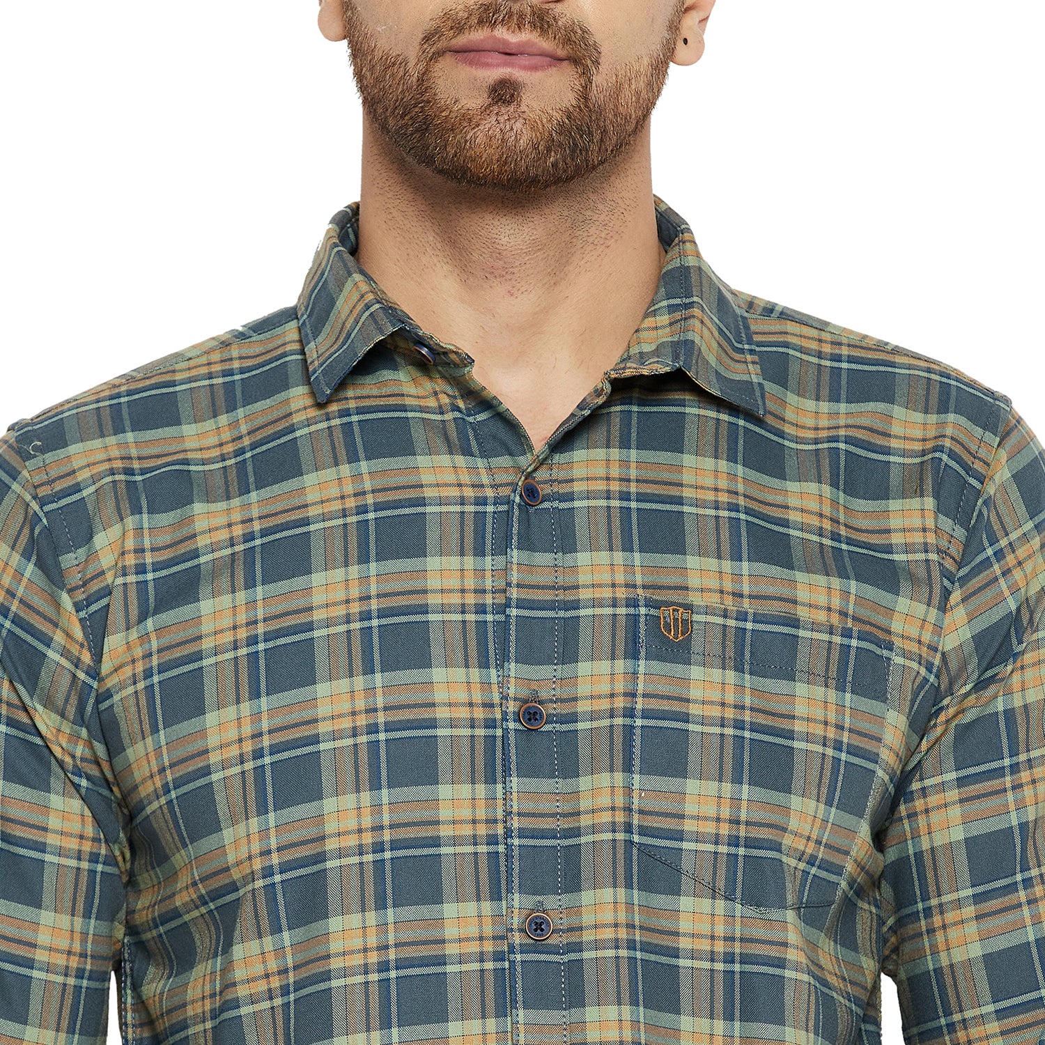 Duke Stardust Men Slim Fit Solid Spread Collar Casual Shirt (SDO5CKOK)