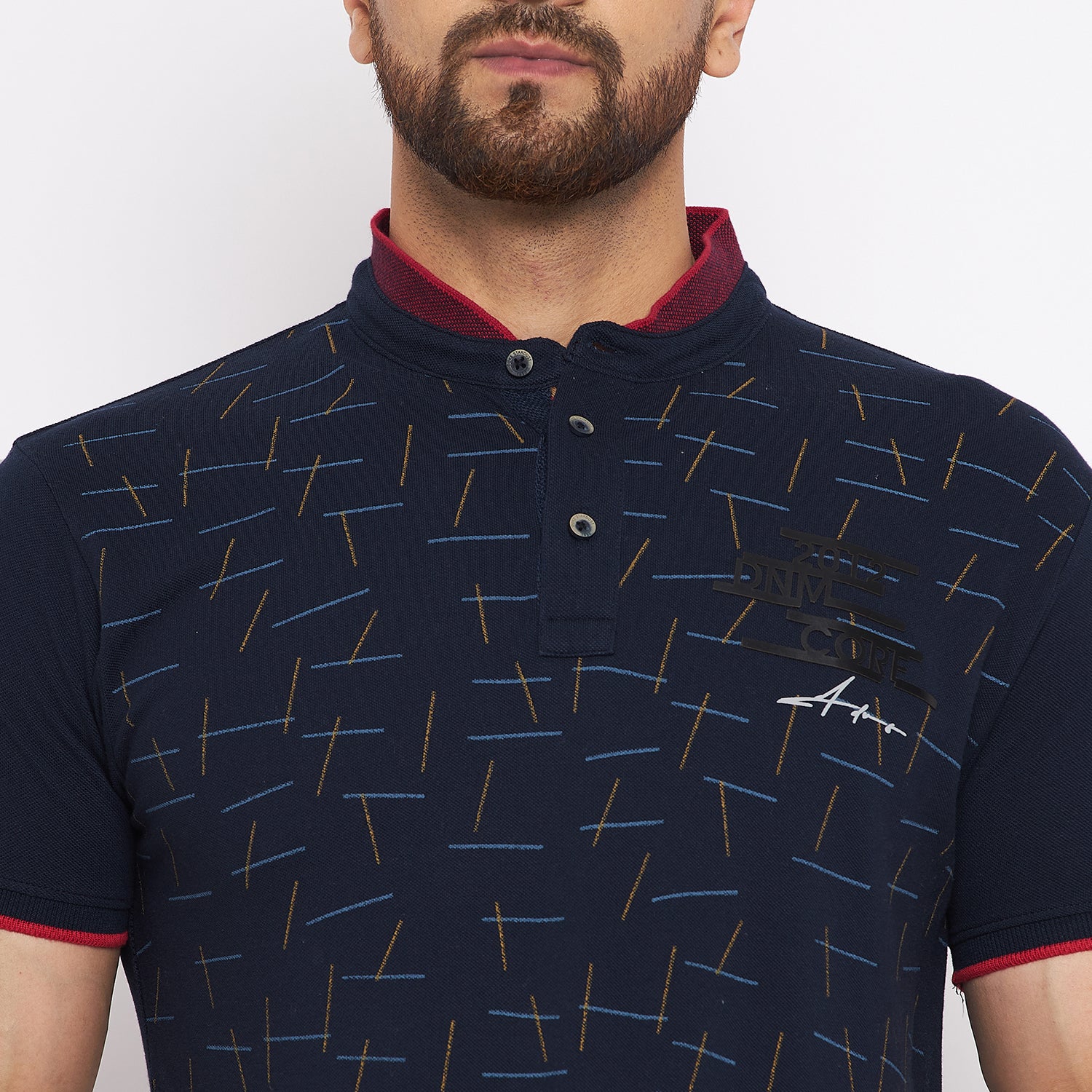Duke Stardust Men Half Sleeve Cotton T-shirt (LF4955)