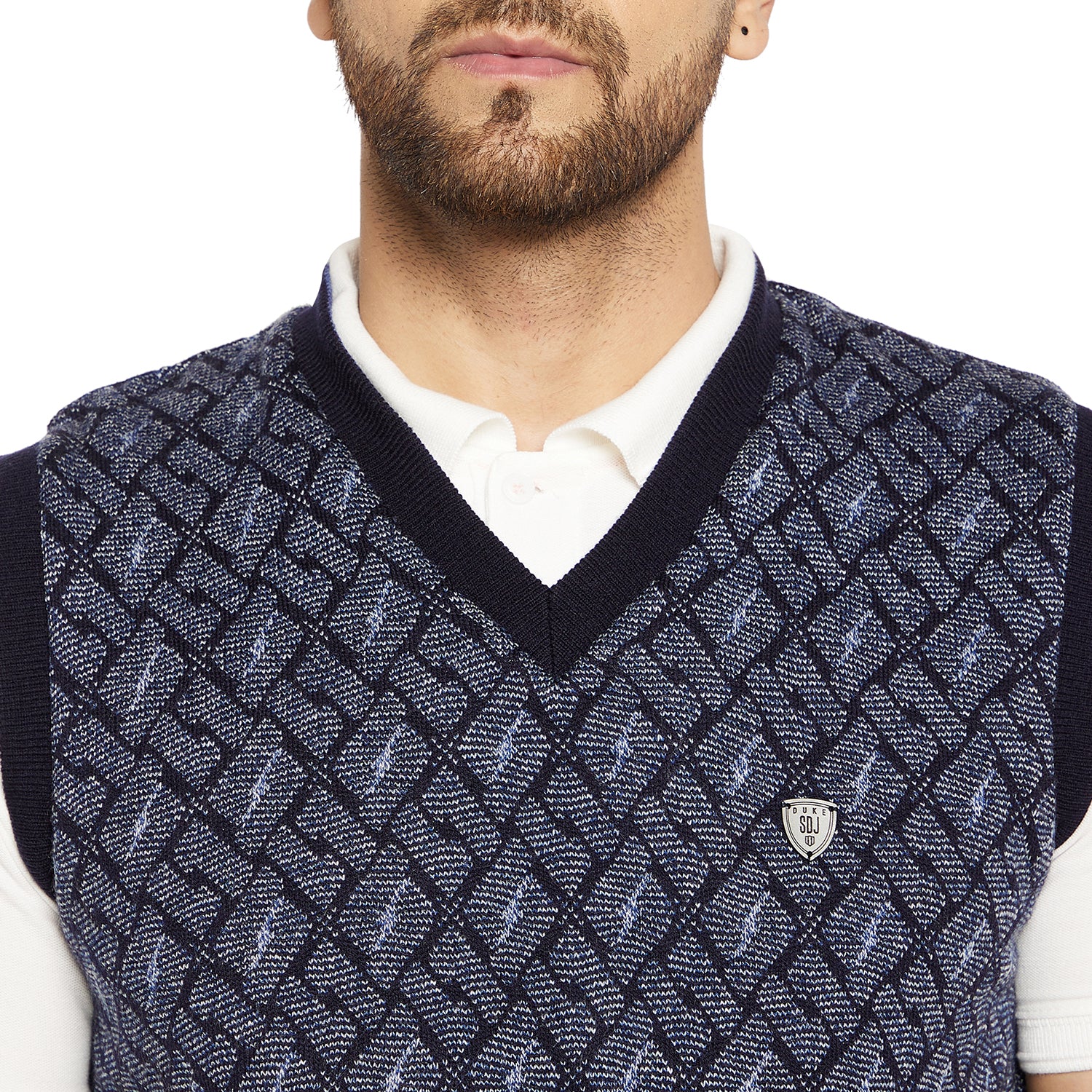 Duke Urban Men Sleeveless Reversible Sweater (SDS2042)